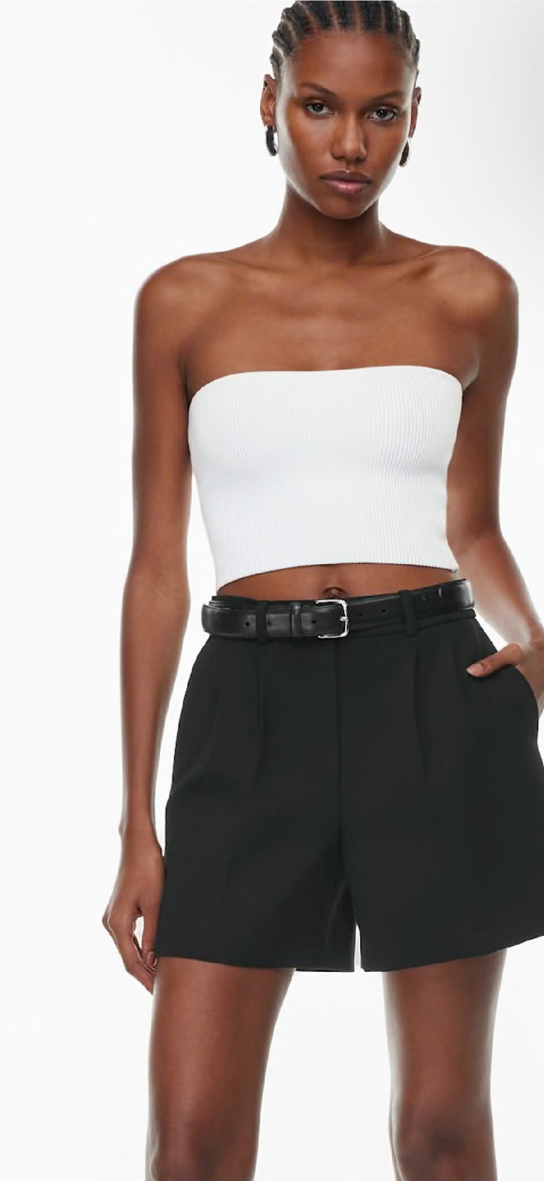 Aritzia Sculpt Knit Cropped Tube Top (XS)