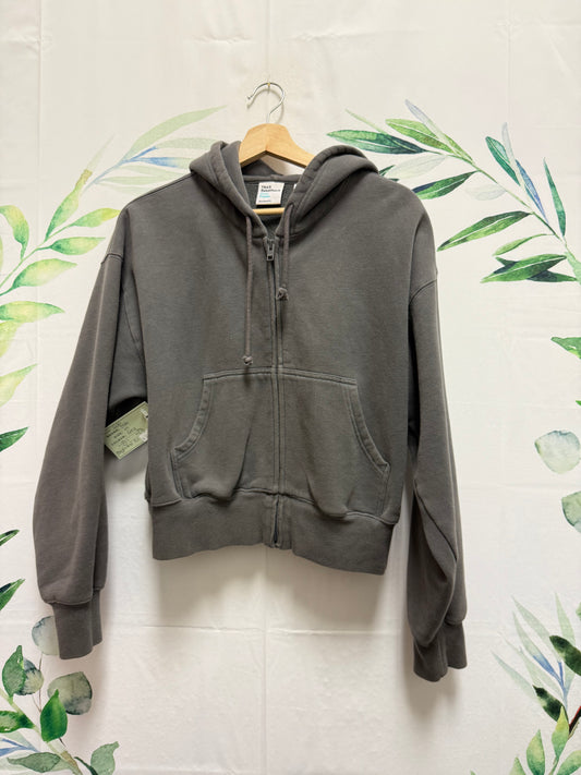 Aritzia TNA Cozyfleece Boyfriend Zip Up Hoodie (M)