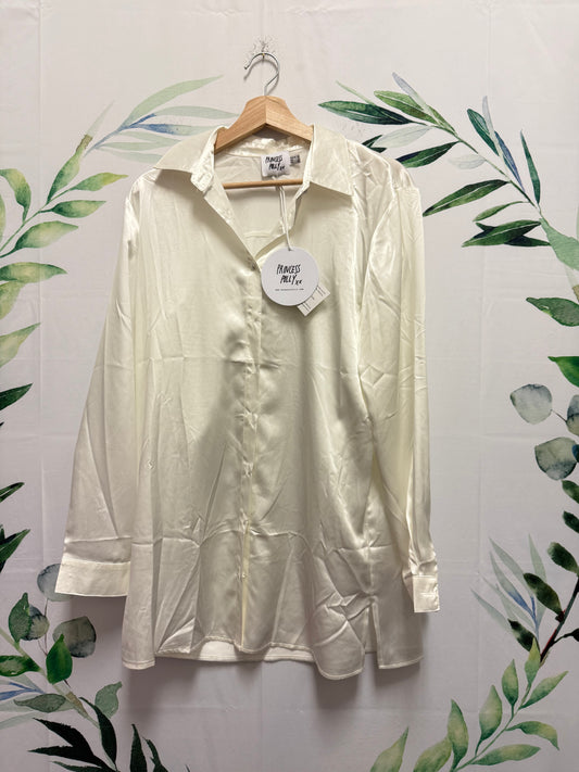 Princess Polly Satin Shirt Mini Dress (6)
