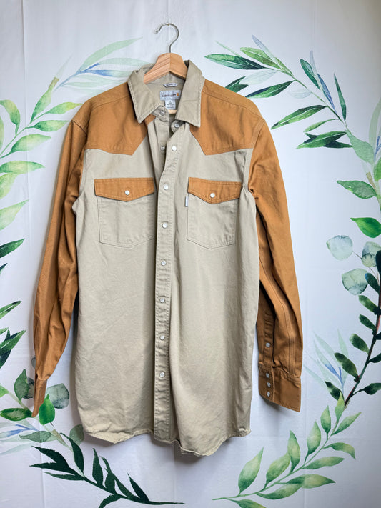 Carhartt Western Button Up Longsleeve Overshirt (L Tall)