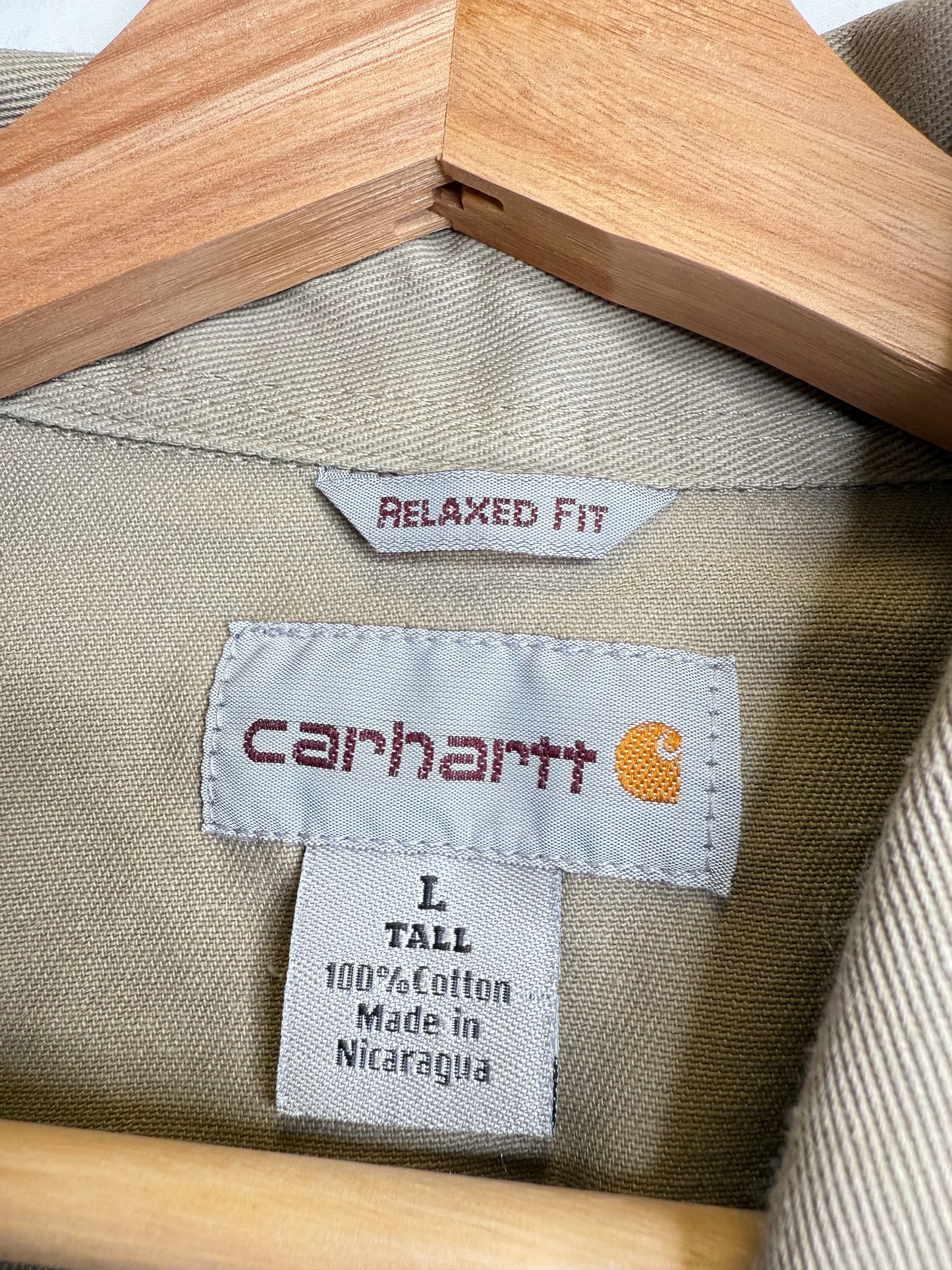 Carhartt Western Button Up Longsleeve Overshirt (L Tall)