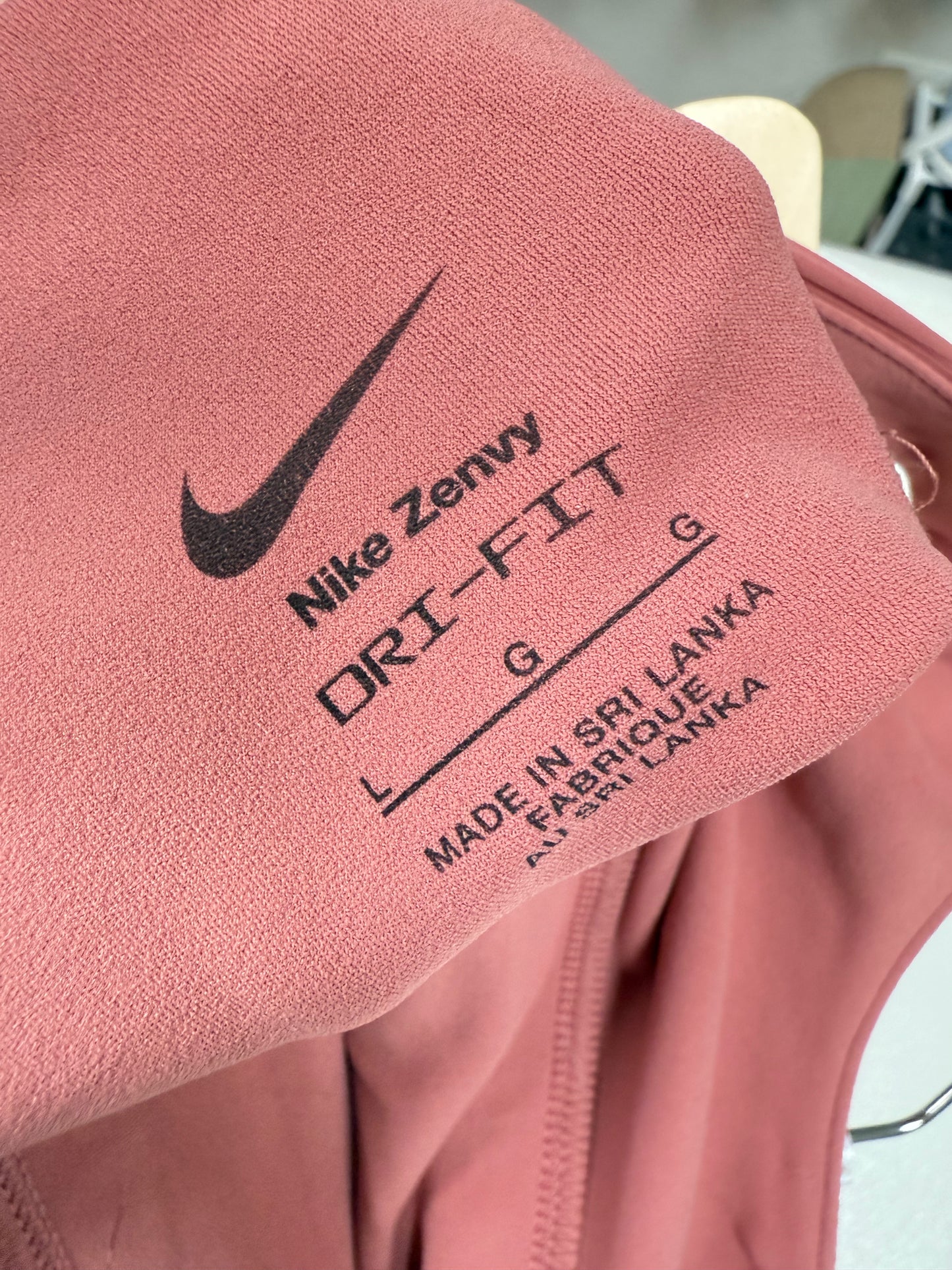 Nike Zenvy Ribbed Longline Bra (L)