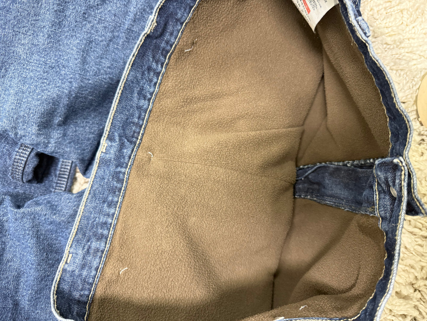 Wrangler Fleece Lined Carpenter Jeans (38x30)