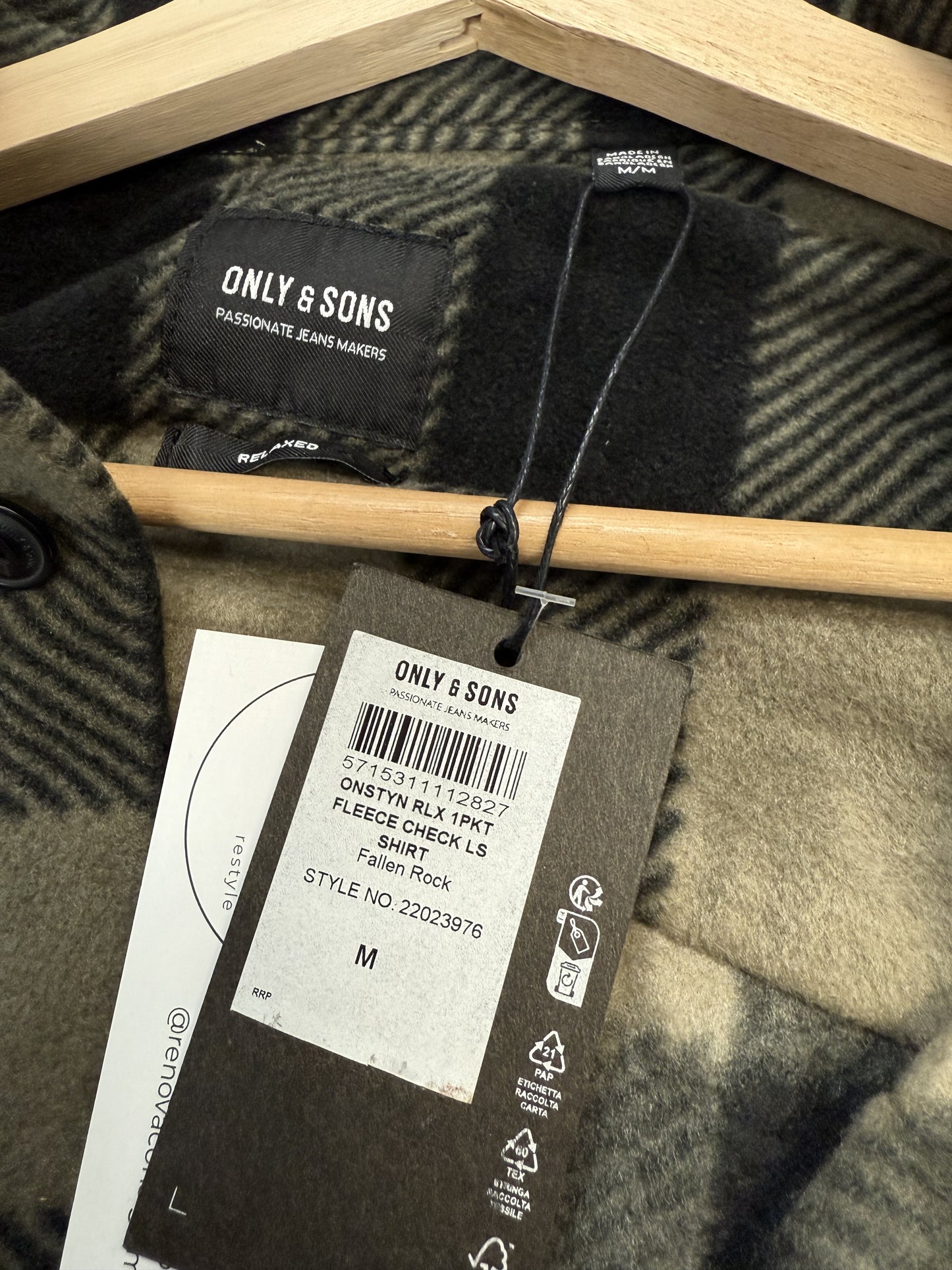 Only & Sons Fleece Button Up (M)