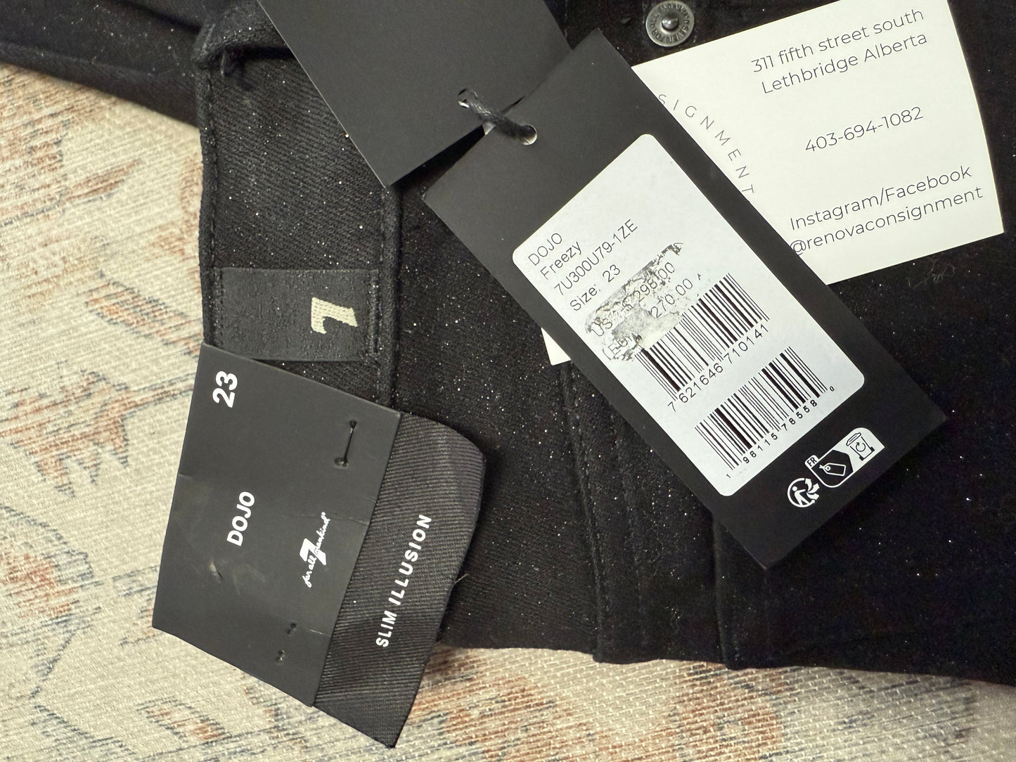 7 For All Mankind Dojo Sparkle Jeans (23x34)