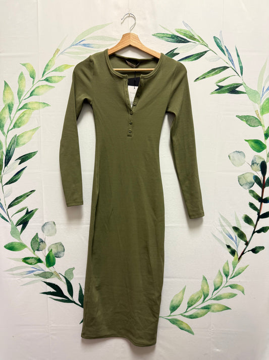 Knix SculptRib Henley Dress (M)