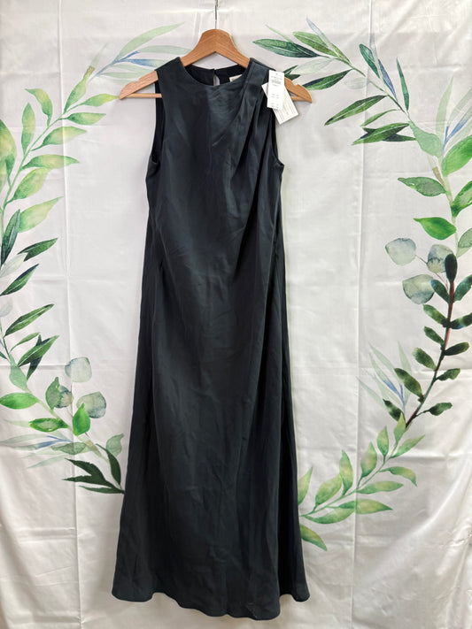 Abercrombie High Neck Gathered Midi Dress (XXS)