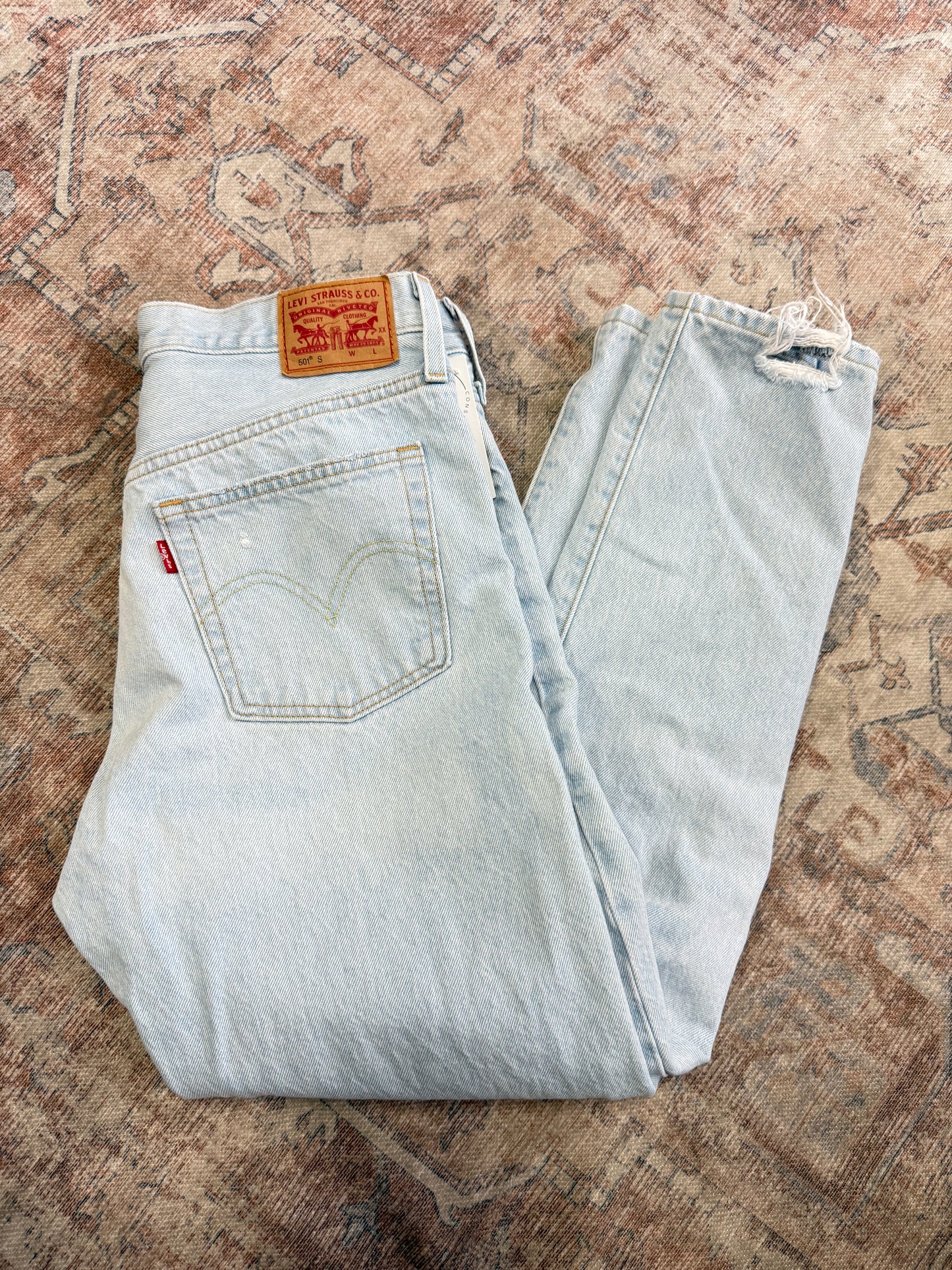 Levi 501 Skinny HR Jeans (29x28)