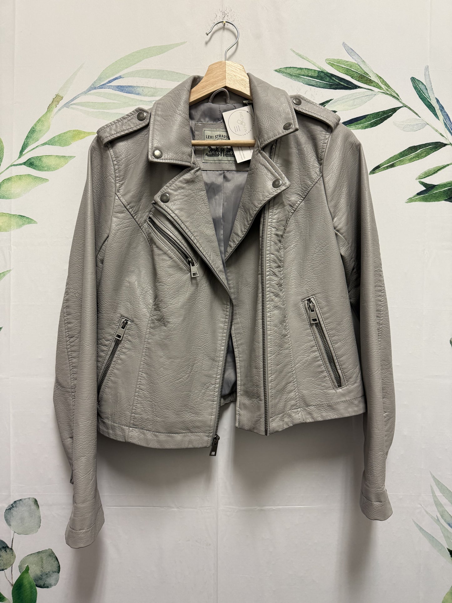 Levi Moto Faux Leather Jacket (S)