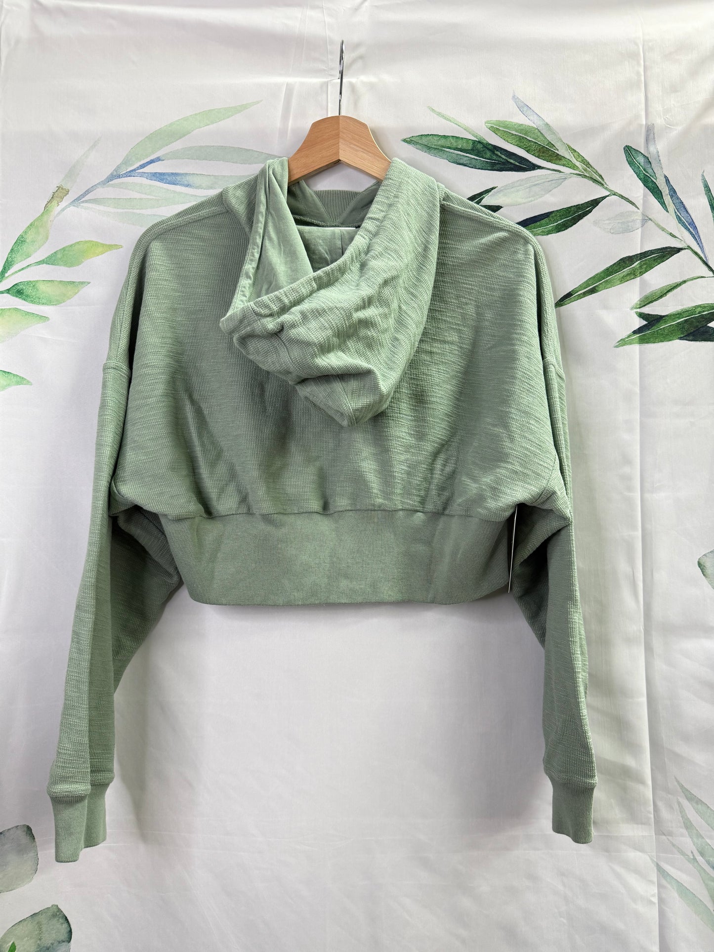 Adidas Lounge Terry Crop Hoodie (S)