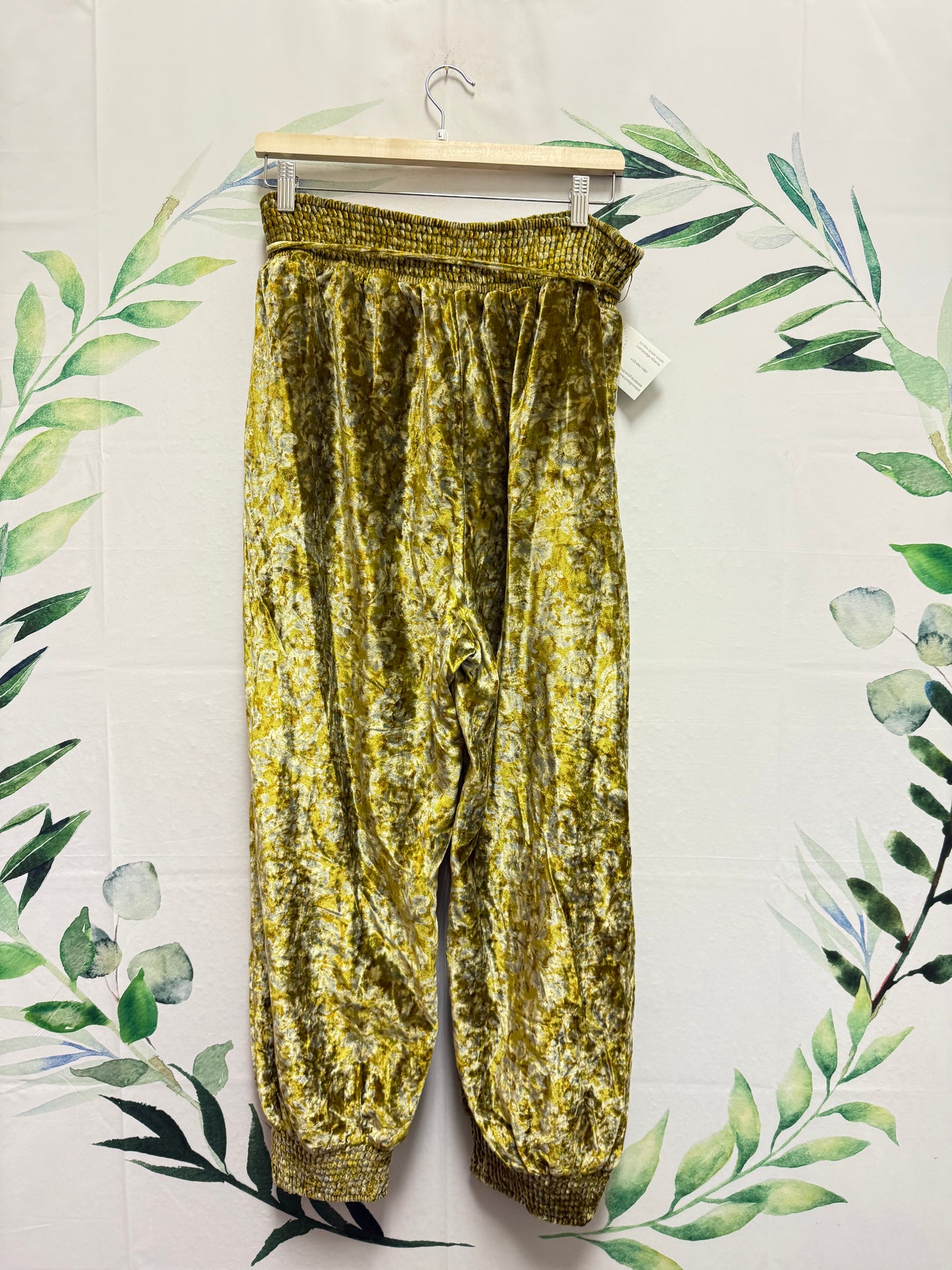Anthropologie Gloria Velvet HR Jogger (L)