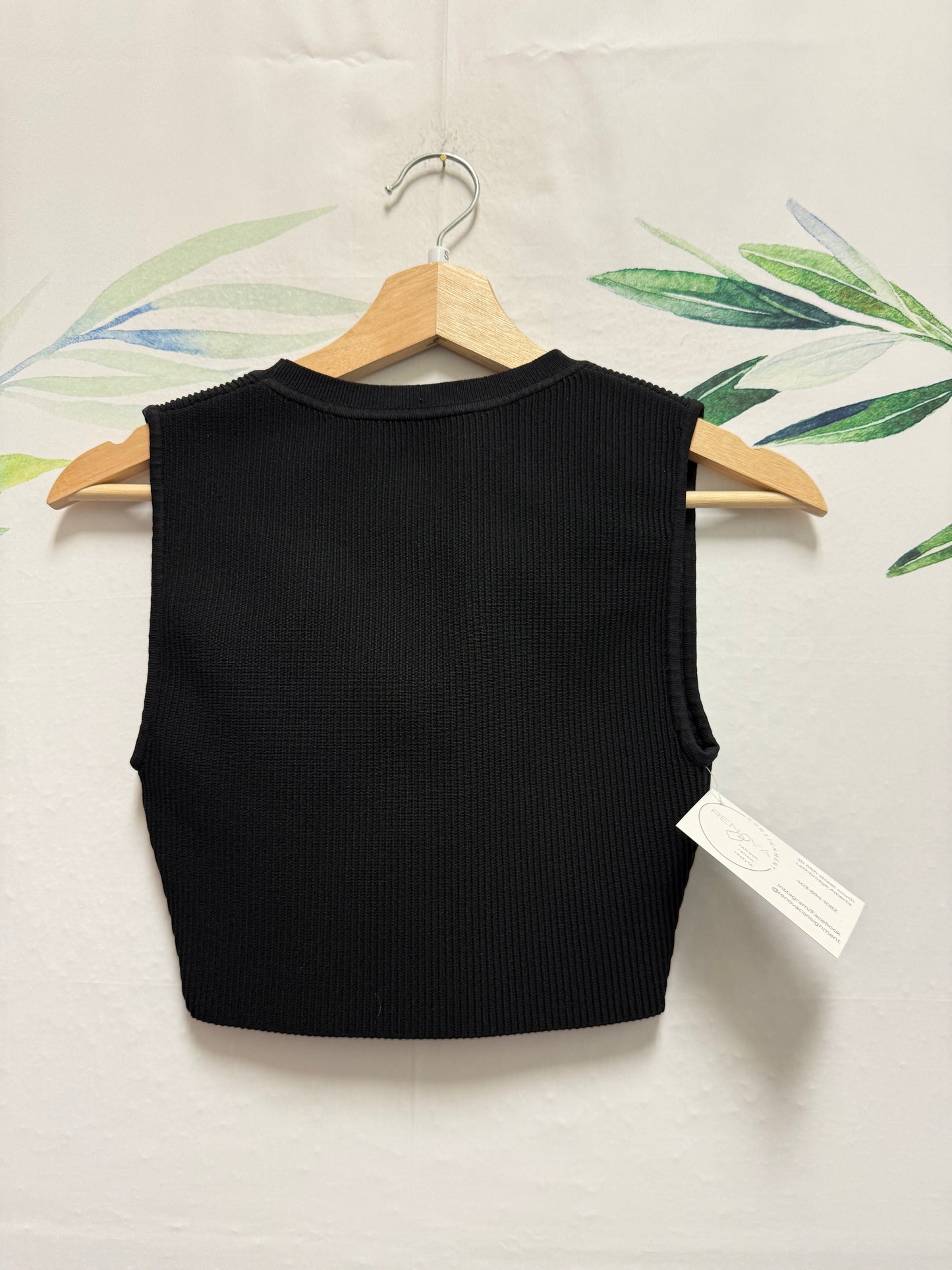 Aritzia Babaton Sculpt Knit Crop Tank (S)