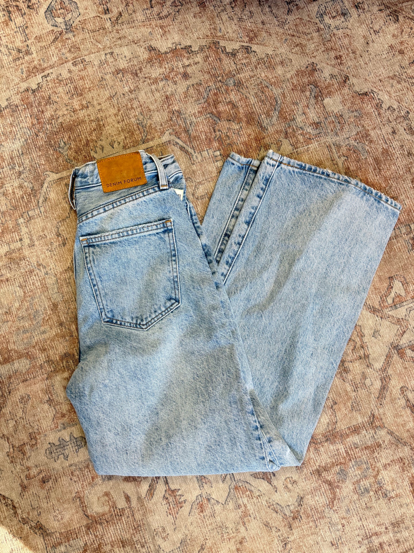 Denim Forum Farrah Wide Leg HR Jeans (24x28)