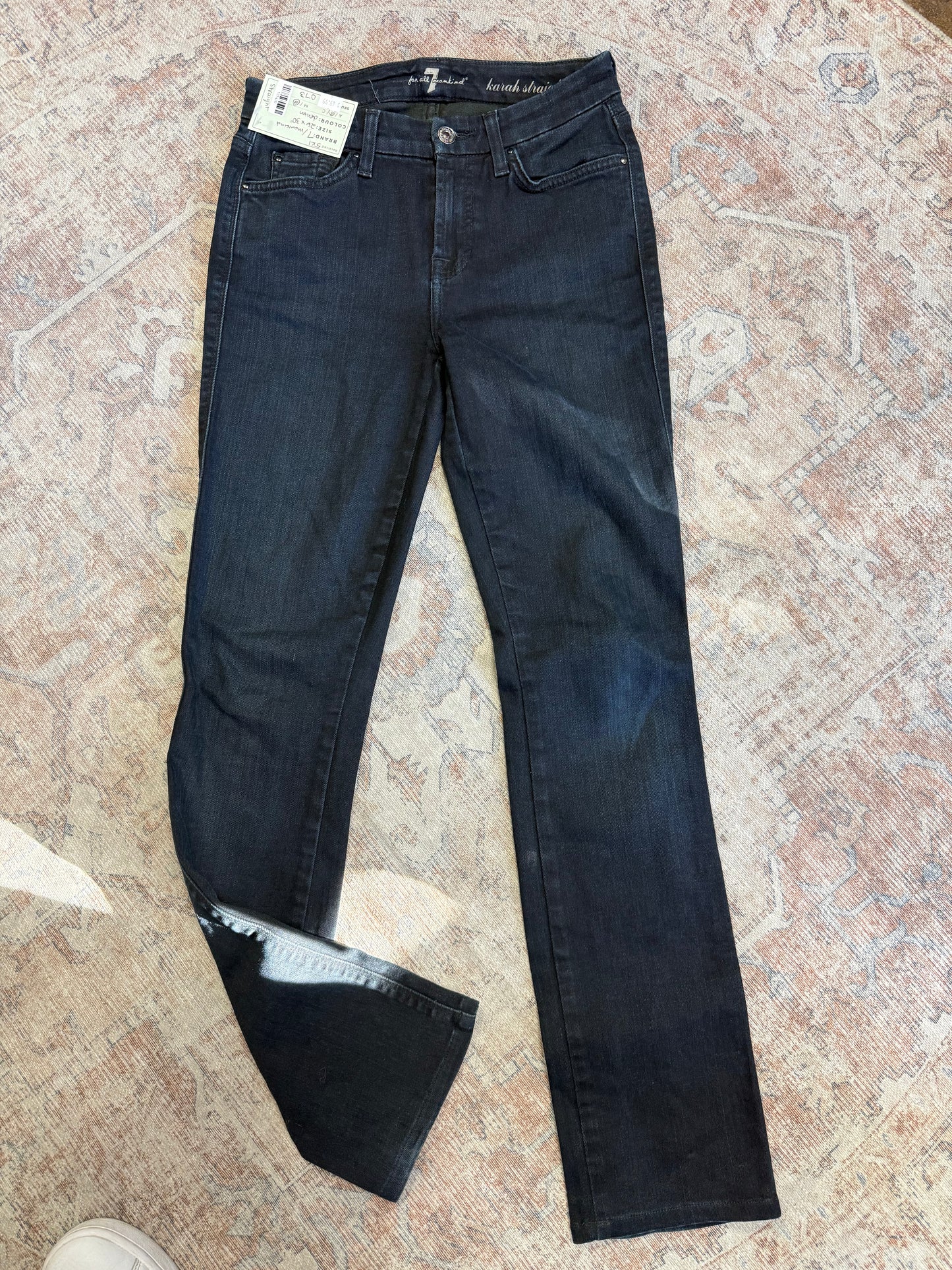 7 for all Mankind Karah Straight MR Jeans (26x30)