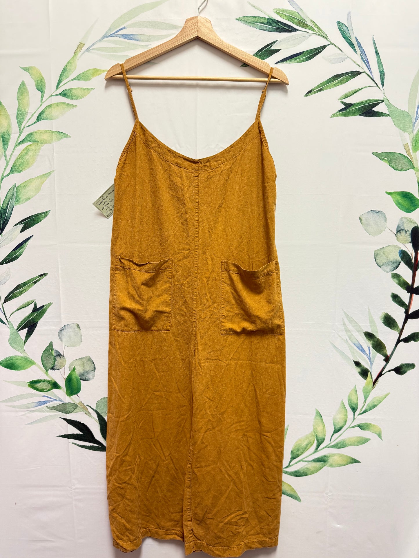 Ali Golden Wide Leg Patch Pocket Jumper (S)