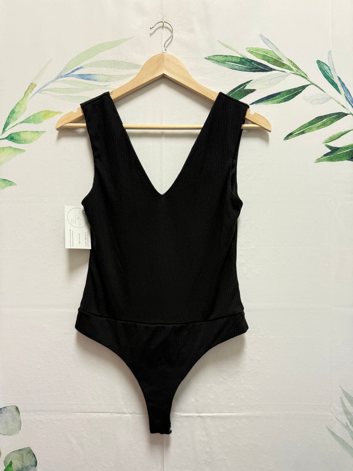 AFRM V Neck Bodysuit (S)