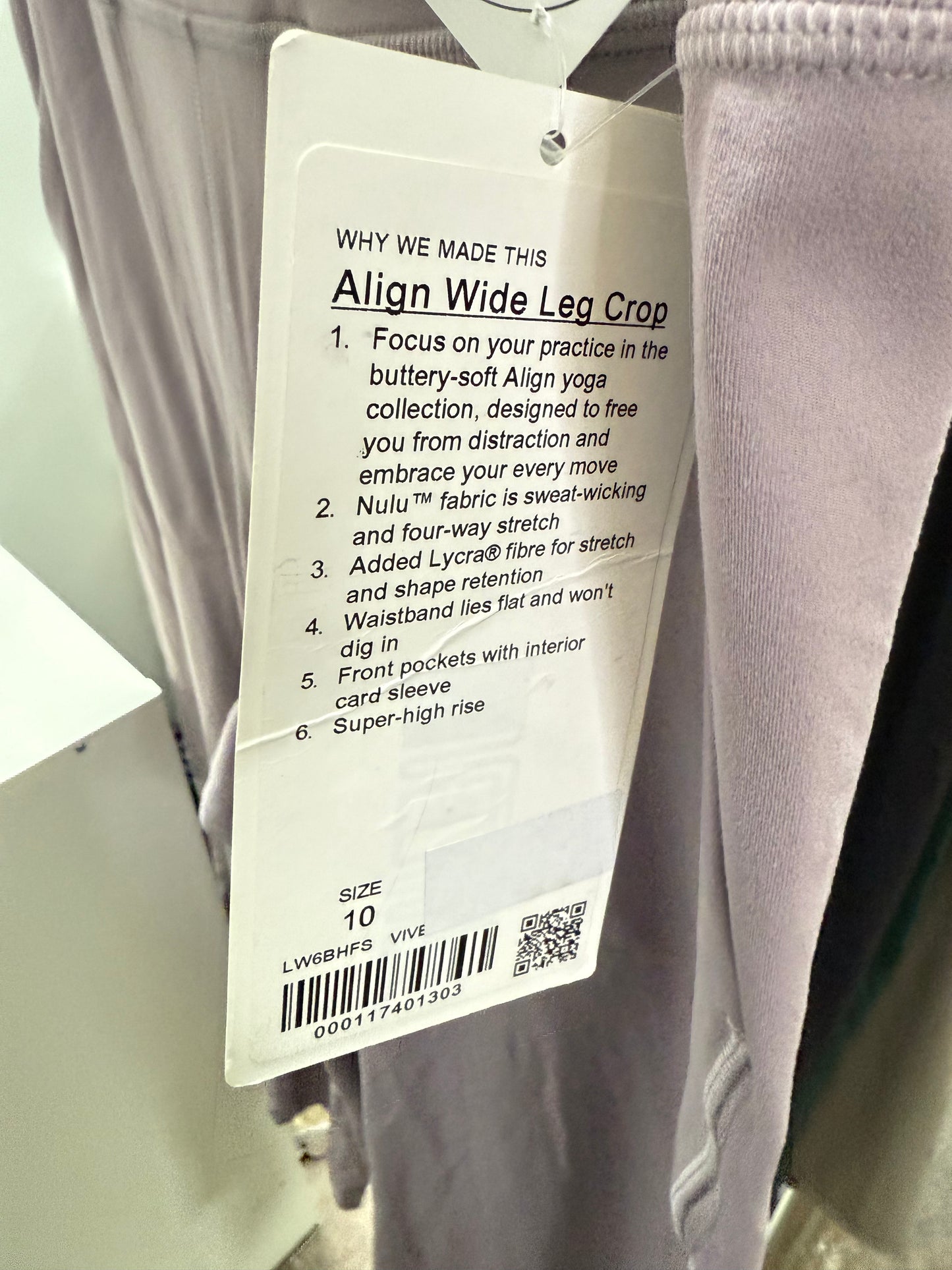 Lululemon Align Wide Leg Super HR Crop Pant 23” (10)