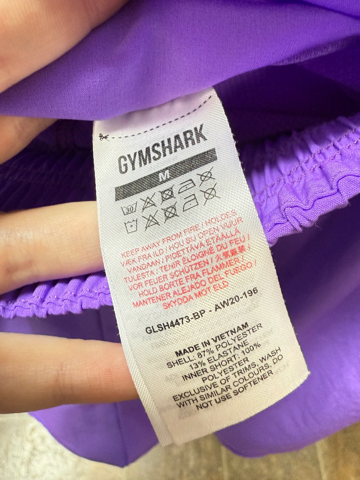 Gymshark Pulse 2 in 1 Shape Shorts (M)