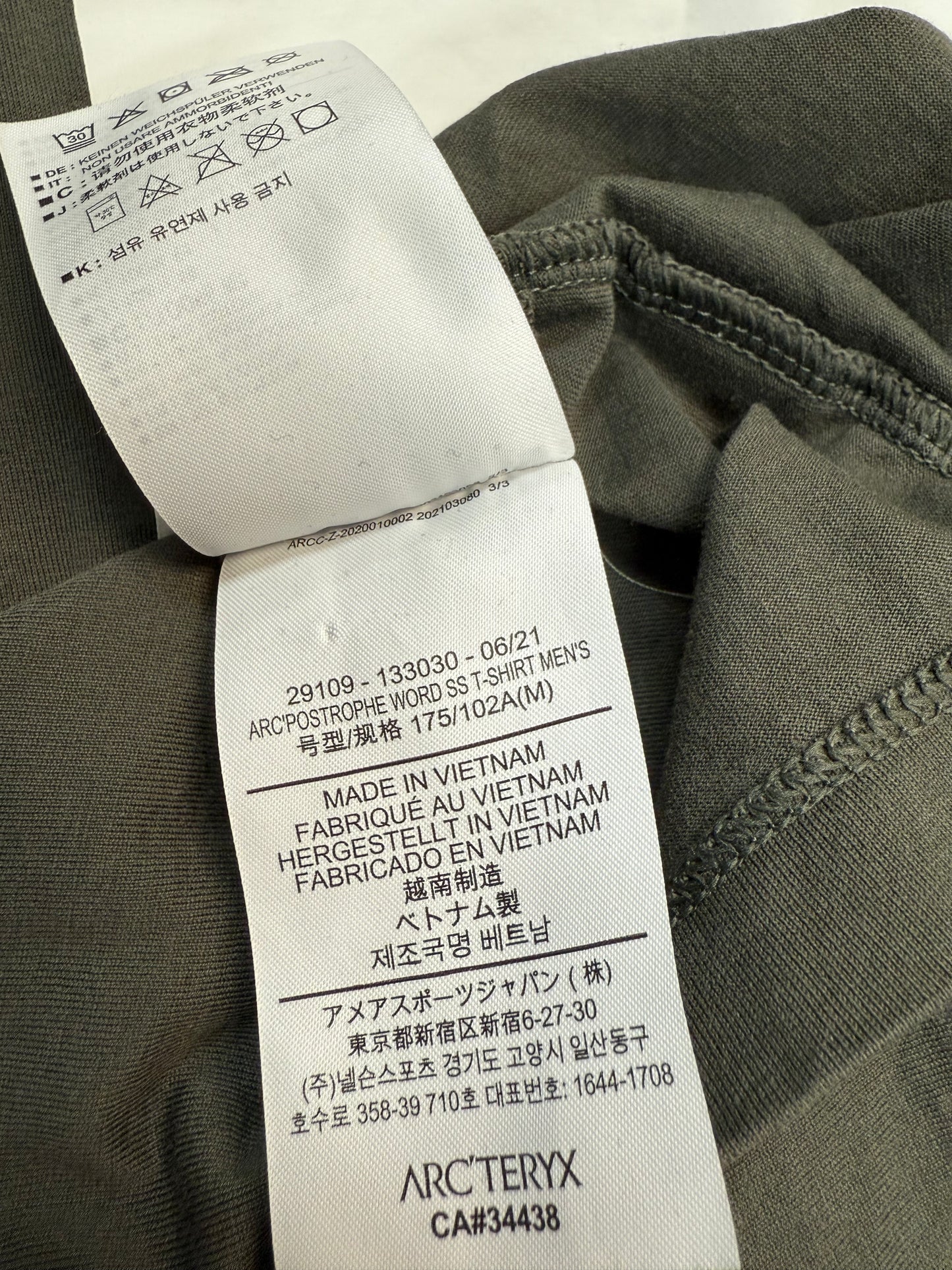 Arc’teryx Arc’postrophe Word Tee (M)