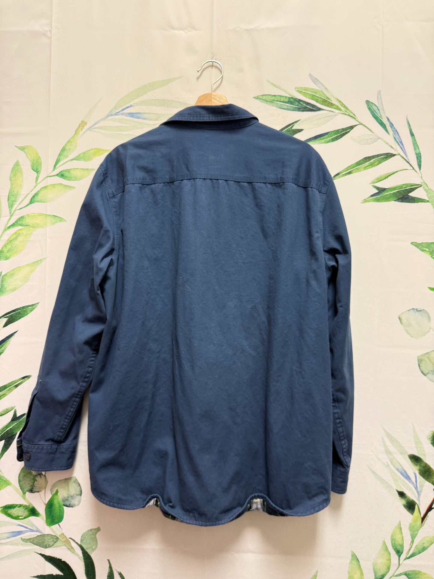 LL Bean Flannel Lined Hurricane Shirt (L)