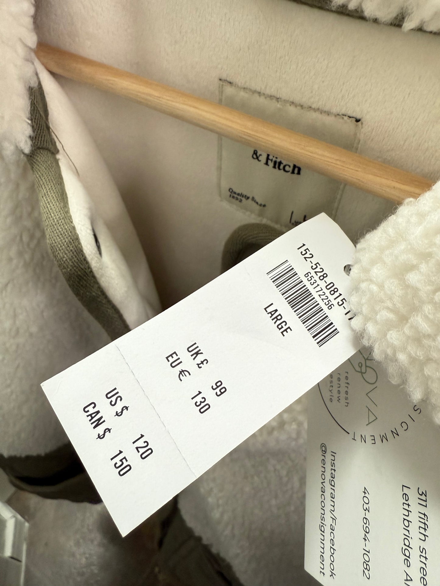 Abercrombie Sherpa Shacket (L)