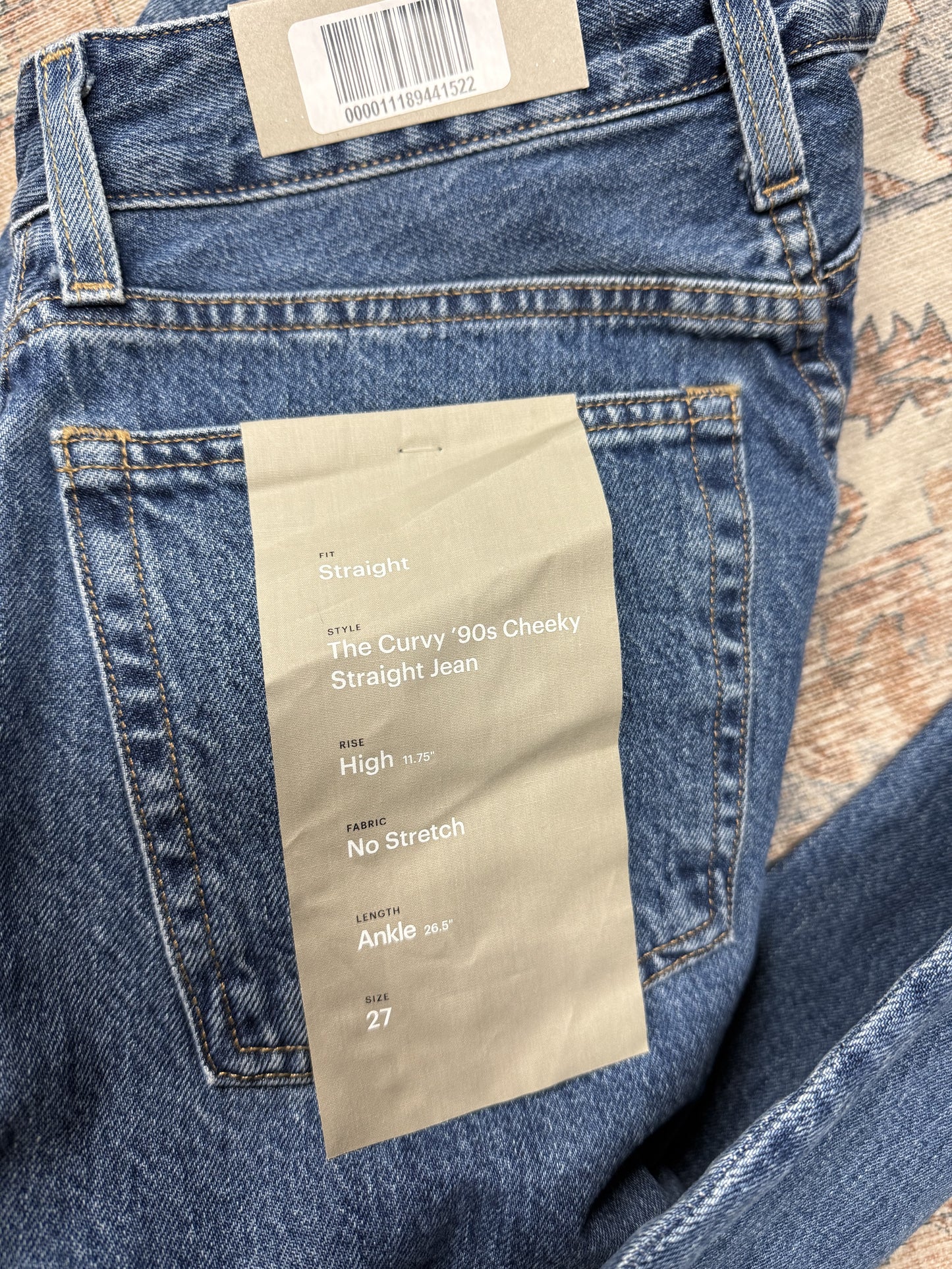 Everlane ‘90s Cheeky Straight Jeans (27x26)