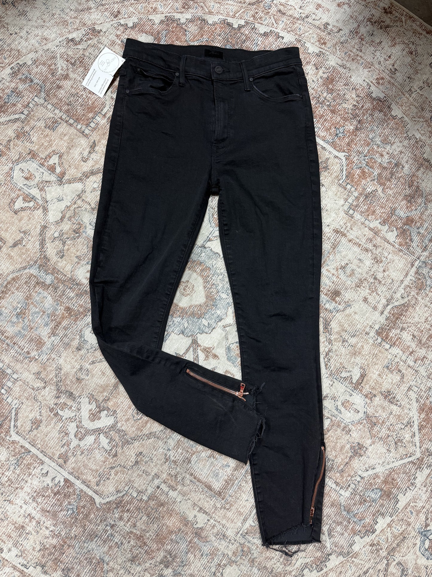 Mother The Stunner Double Zip Ankle Jeans (28x27)